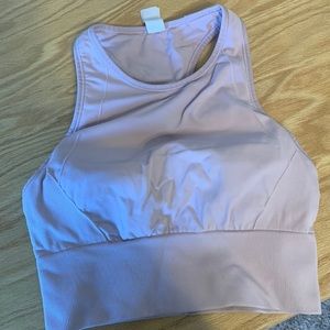 Lululemon blush pink bra/crop top Size 4